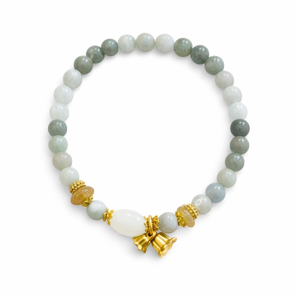 Style 30 | Jade Stretchy Bells Bracelets